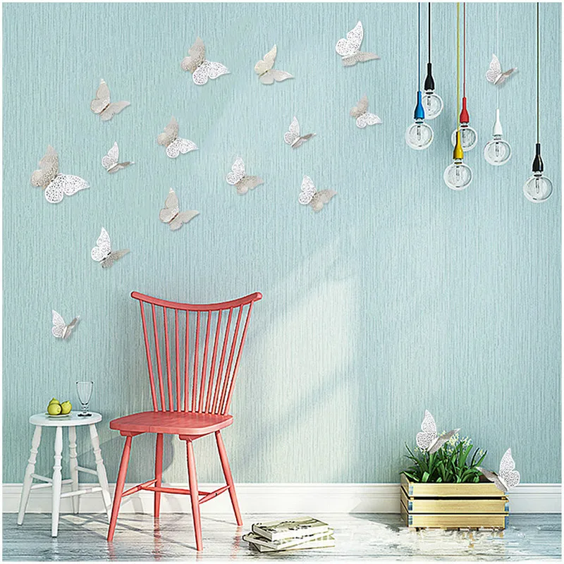 12pcs 3D Simulation Butterfly Wall Stickers Christmas Decorations for Home DIY Crafts Navidad New Year 2019 Noel Party Supplies | Дом и сад