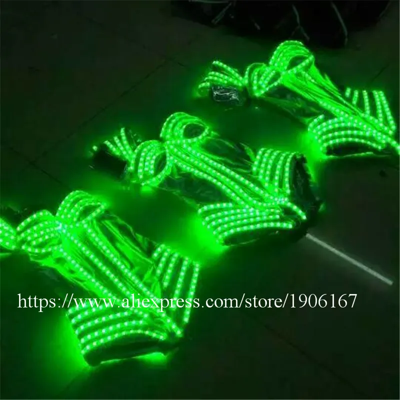 Лидер продаж вечернее платье с RGB светодиодами женский костюм одежда яркая