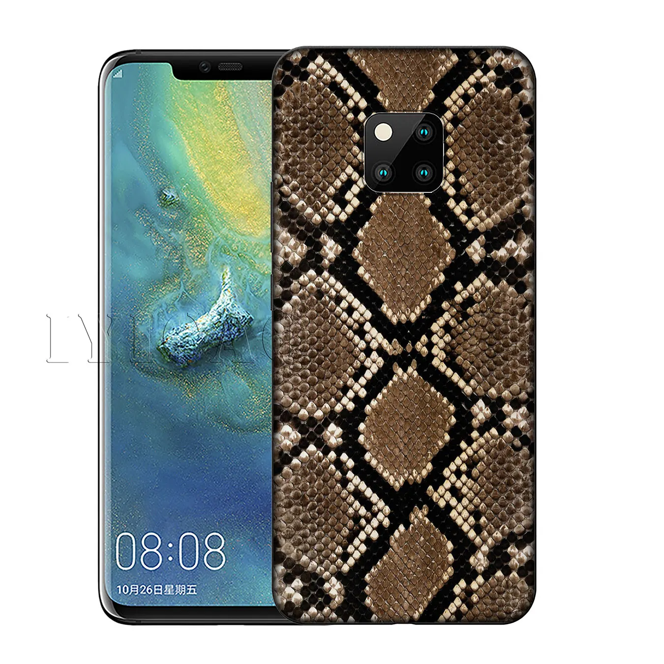 Змеиная кожа DIY печать рисунка мягкий чехол для Huawei Nova Smart 5 5T 5i 4E 4 3i 3 2i 2 Lite Mate 30 20 10 Pro on.