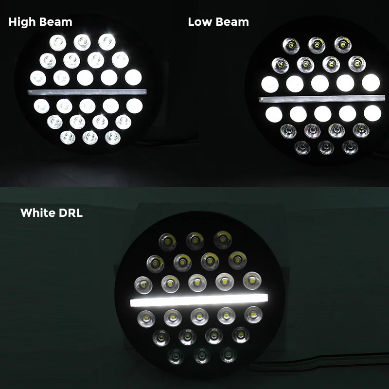 Фара светодиодная FADUIES 7 дюймов ДХО 4 5 дюйма для мотоциклов и велосипедов|headlight