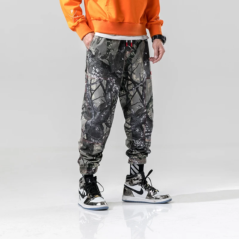 Уличные мужские брюки 2020 модные демисезонные бегущие в стиле хип-хоп 100%