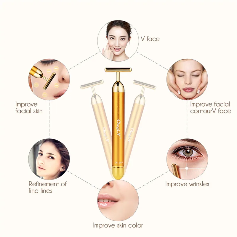 Красота мини ручка для массажа глаз тип Электрический массажер Вибрация тонкое