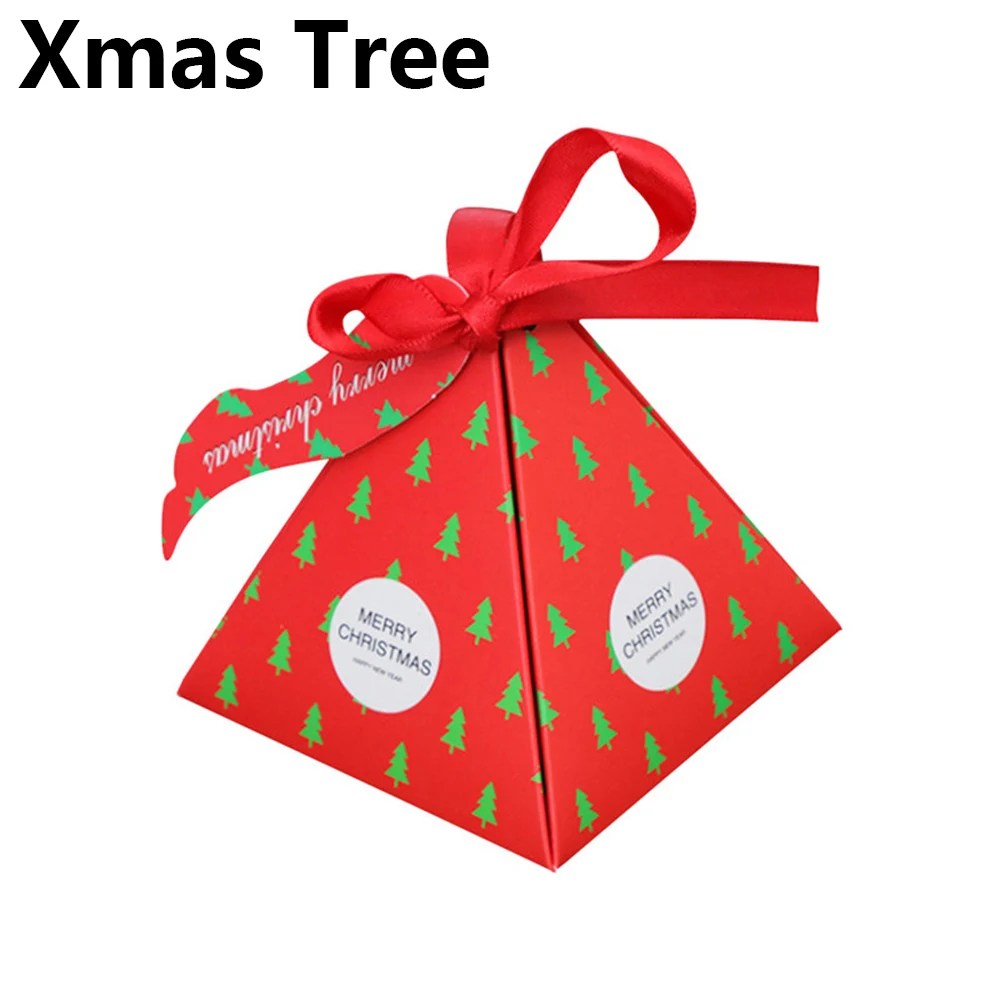 Xmas Tree 1 шт., веселое Рождество, горячая креативная Рождественская елка, Подарочная коробка, коробка для конфет, бумажная коробка, Подарочный мешок, контейнер, Товары для детей - Цвет: Xmas Tree