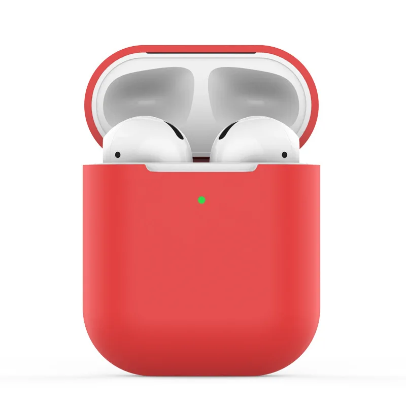 Медь Силиконовые Airpods беспроводные наушники зарядный чехол Беспроводная bluetooth-гарнитура защитный рукав крышка коробка для наушников - Цвет: Медь