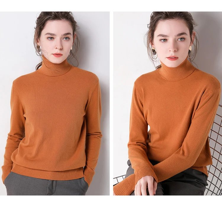 Autumn Winter sweater women turtleneck cashmere sweater knitted pullover women sweter fashion sweaters new Plus Size tops