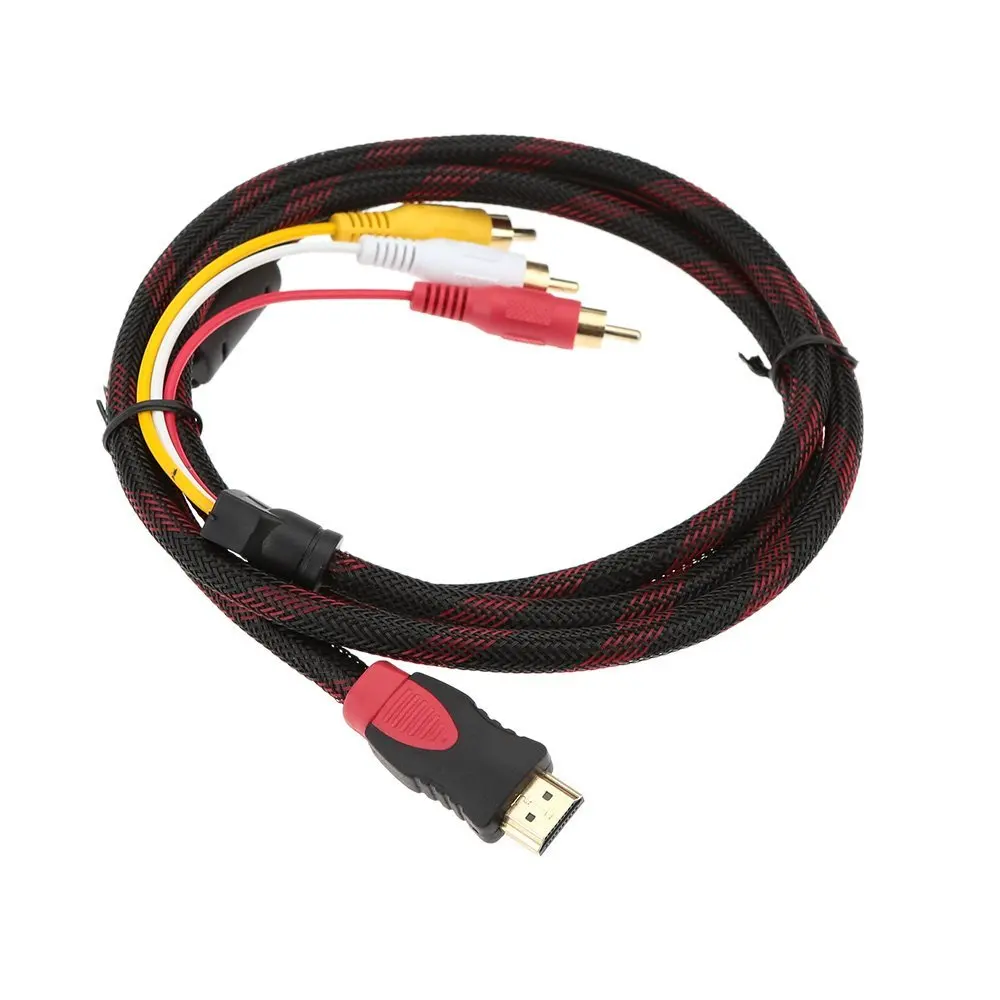 1080P HDMI штекер на 3-RCA компонентный видео аудио HD конвертер адаптер кабель для ТВ