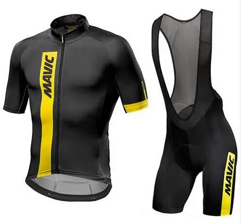2018 MAVIC Pro Team Мужская майка с коротким рукавом для велоспорта 19D нагрудники