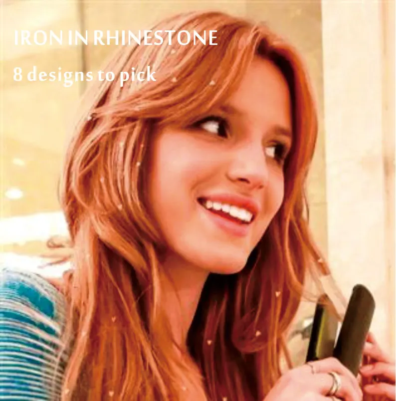 2 шт./упак. волос Подвески шикарные волосы драгоценный камень Стикеры может