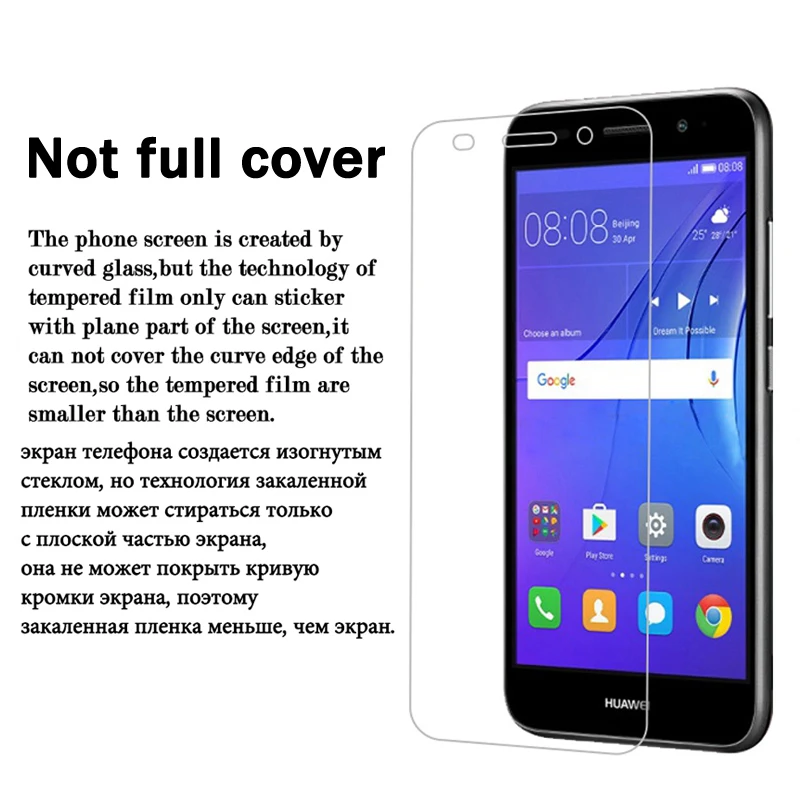 Для Huawei y3 Защитное стекло для huawei y9 2018 y 3 5 2017 y5 ii y6 pro y7 prime Закаленное Защитная