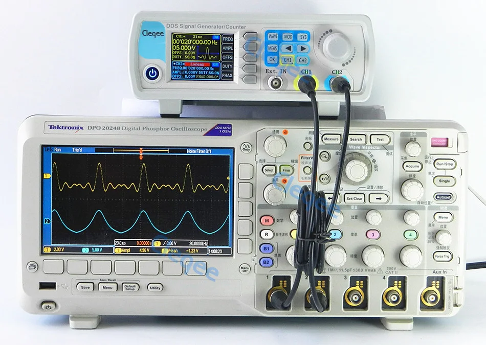 Cleqee JDS6600 серия 15 м 30 м 40 м 50 м 60 МГц цифровой контроль двухканальный DDS функция генератор сигналов частотомер произвольный