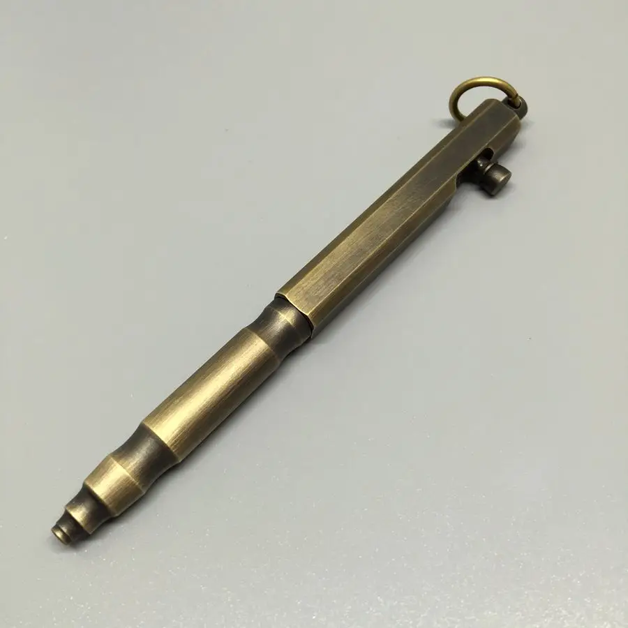 1 шт. старая ручка с пистолетом и болтом латунная твердая портативная ручная