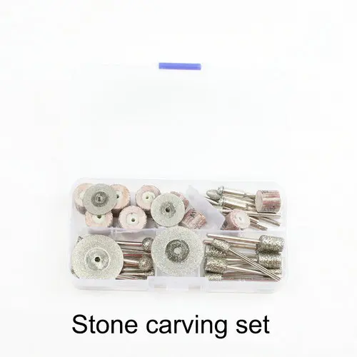 For stone Электрический шлифовальный мини-ДРЕЛЬ dremel шлифовальный набор 12 В DC dremel Аксессуары Инструмент для фрезерования полировки сверления резка гравировка - Цвет: For stone