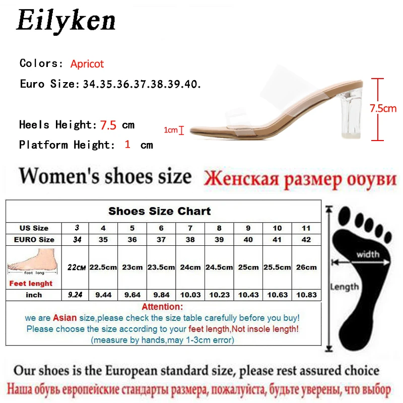 Eilyken/прозрачные Шлепанцы из ПВХ Соблазнительные женские туфли с открытым носком