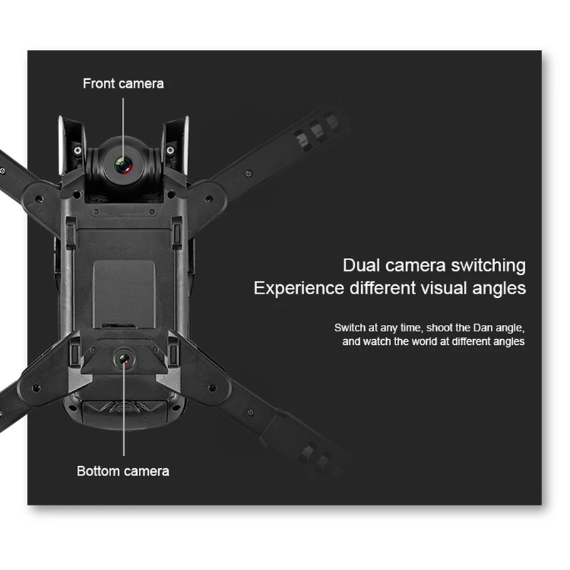 Радиоуправляемый Дрон вертолет WiFi FPV с камерой 4K HD Антенна Радиоуправляемый квадрокоптер двойная камера самолет Квадрокоптер оптическое позиционирование потока