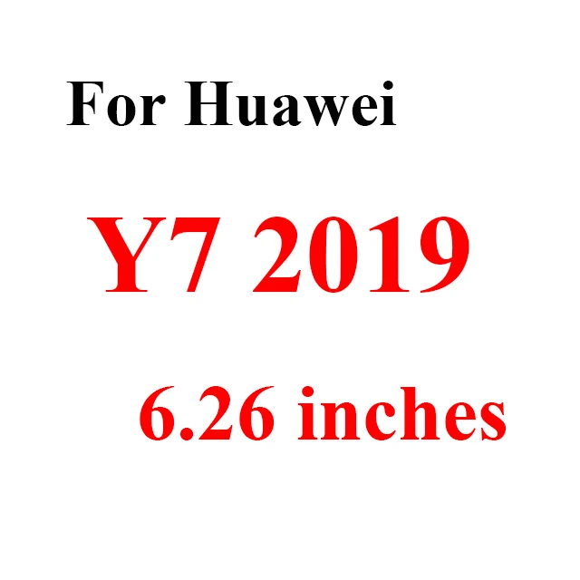For Huawei Y7 2019 Защитное стекло для huawei Y6 Prime Y 3 5 6 7 9 Lite Pro Y3 Y5 Y7 Y9 Armor Verre защитный экран 9H - Цвет: For Huawei Y7 2019