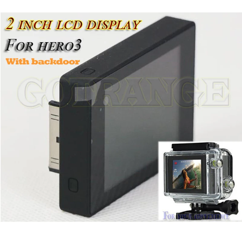 Go Pro Hero 3 HD 2 0 &quotTFT ЖК дисплей + водонепроницаемый корпус BacPac задняя дверь для Gopro
