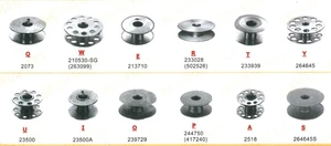 #2073 210530-SG 263099 213710 233028 23500 239729 2518 264645S 23500A 10PCS Fits SINGER Industrial Sewing Machine Metal Bobbins