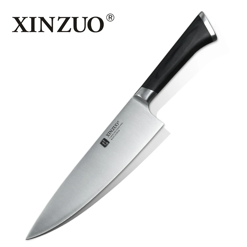 2019 XINZUO 8 ''дюйма мясника Ножи с высоким содержанием углерода 3 х слойные 440C