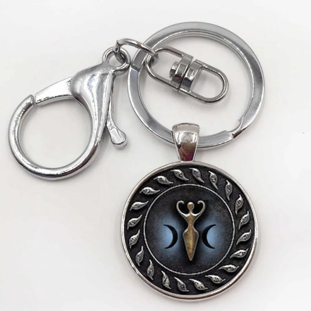 1 шт Тройная Луна ювелирные изделия для богини стекло кабошон ожерелье |