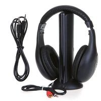 5 in 1 wireless headset head mounted home tv headset pc gaming headset voice chat built in microphone