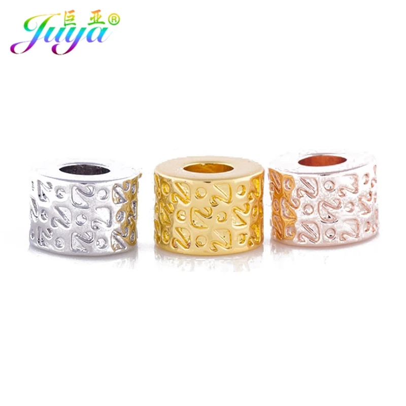 

DIY Beading Jewelry Metal Beads Gold/Rose Gold Hole Brass Swan Beads Accessories For Women Men Beadwork Jewelry Making
