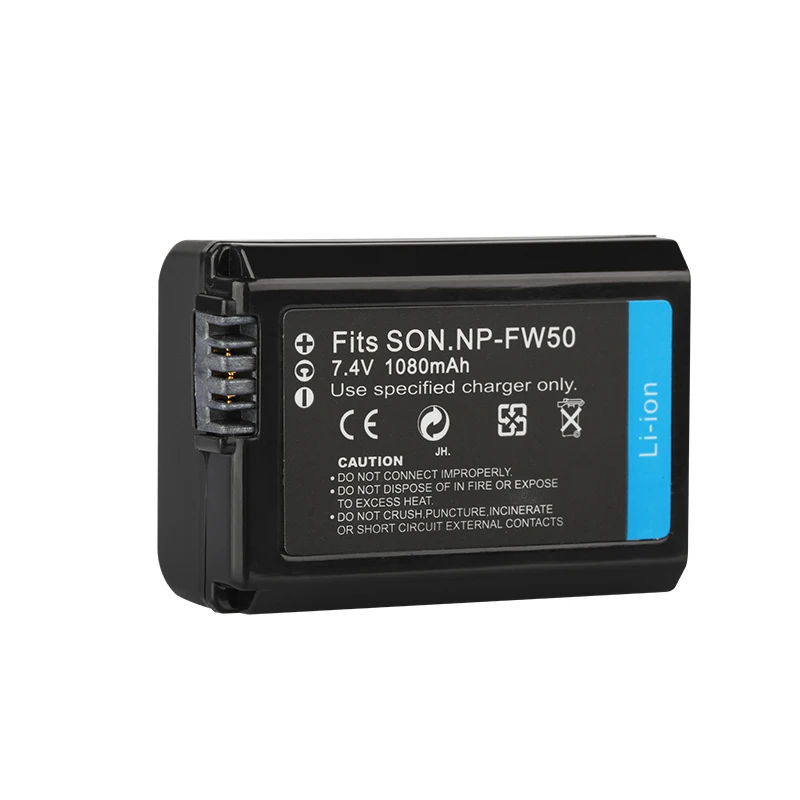 

Camera Battery NP FW50 NP-FW50 for Sony A7 A7s A7r Mark II A6100 A6500 A6400 A6300 A6000 A5100 A5000 NEX 7 6 5T 5N 3N C3 F3