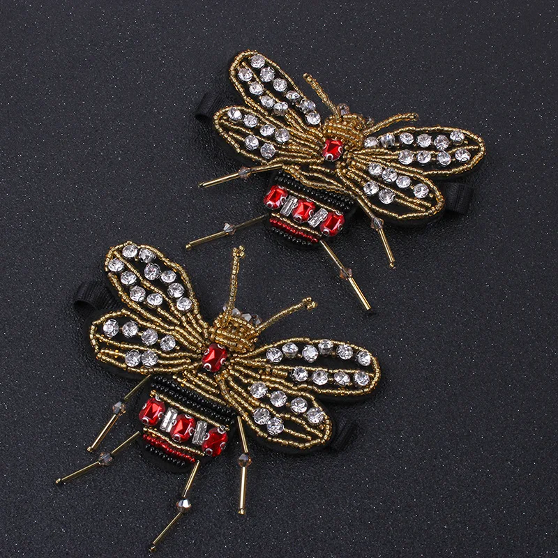 High Quality 1 Pair Rhinestone Bee Crystal for Heels Shoes Manual DIY Shoe Decorations Wedding Party Accessories | Обувь