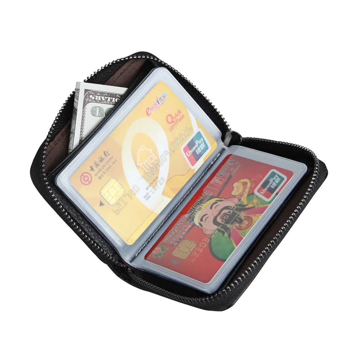 Mens Slim PU Leather ID Credit Card Holder Pocket Case Purse Wallet For 20 Cards | Багаж и сумки