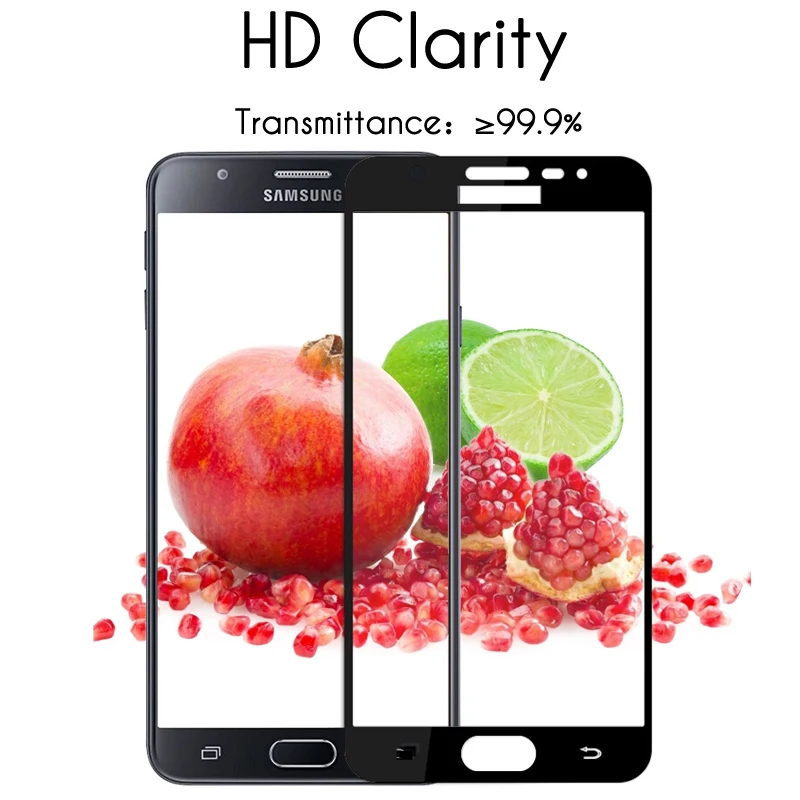 Esvne 2.5D полное покрытие 9 H Galaxy J7 2016 Стекло для Samsung Prime закаленное защита экрана