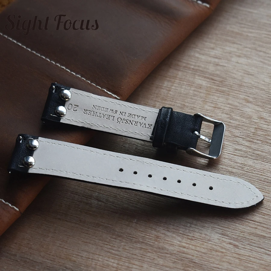 Кожаный ремешок для часов Stowa Pilot Strap Flieger Classic Series Chrono/Sport/Verus часы серии заклепки 18