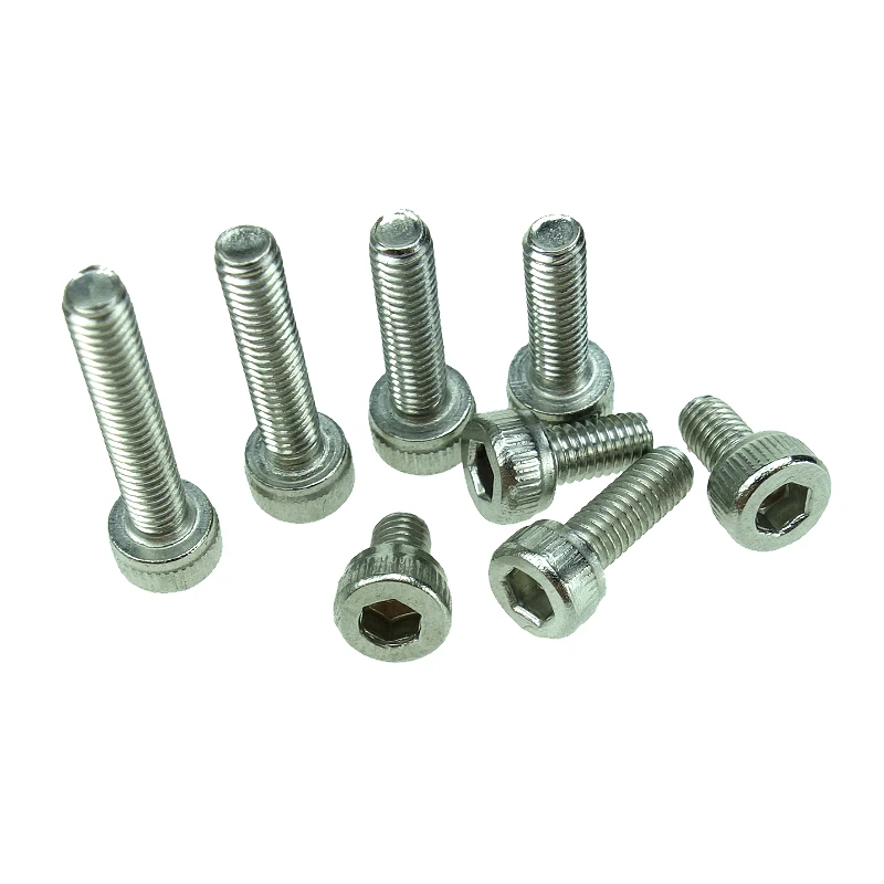 M1.4/M1.6 M2/M2.5M3/M4/M5 DIN912 304 Винты с шестигранной головкой из нержавеющей стали