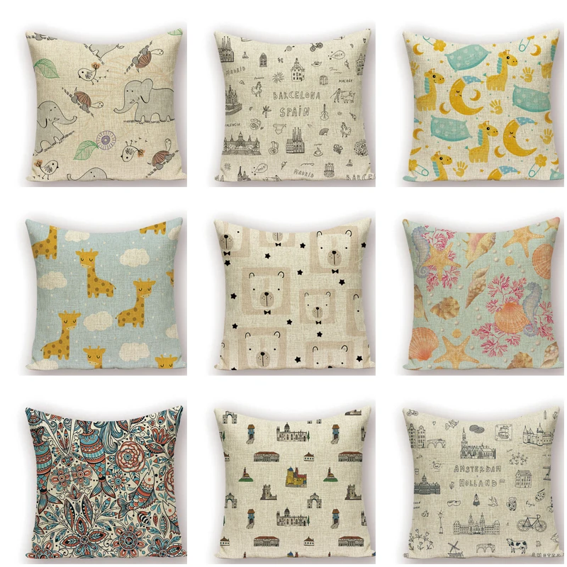 Чехол для подушки в виде слона лошади | Дом и сад