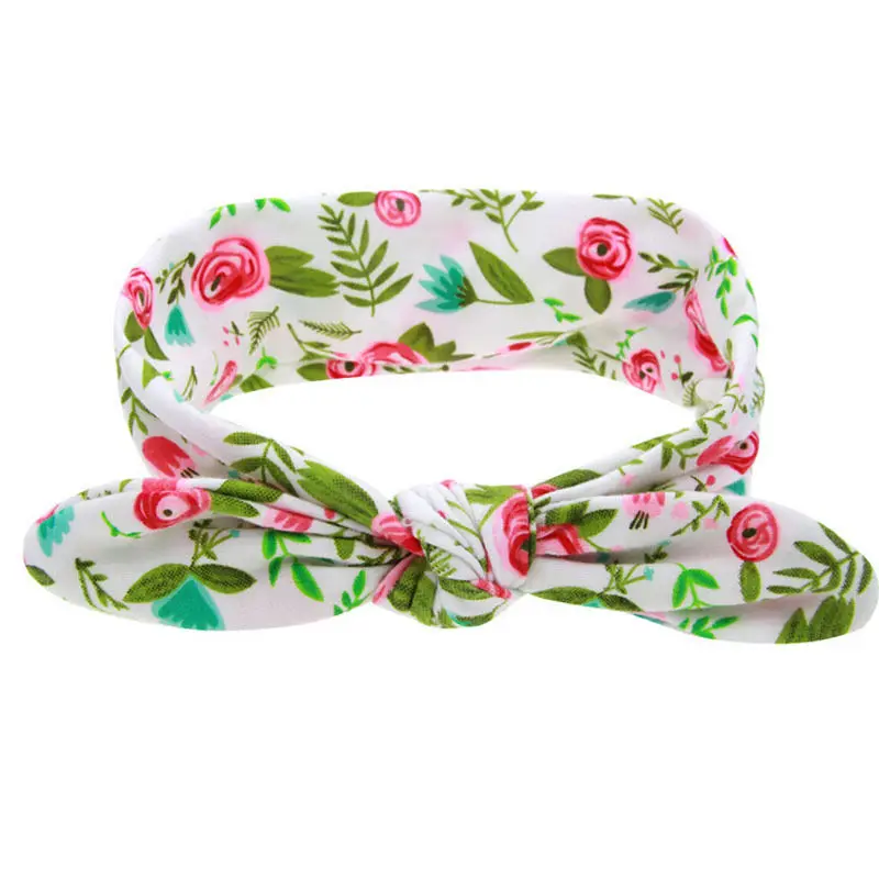 Повязка на голову для маленьких девочек с цветочным бантом тюрбан повязка