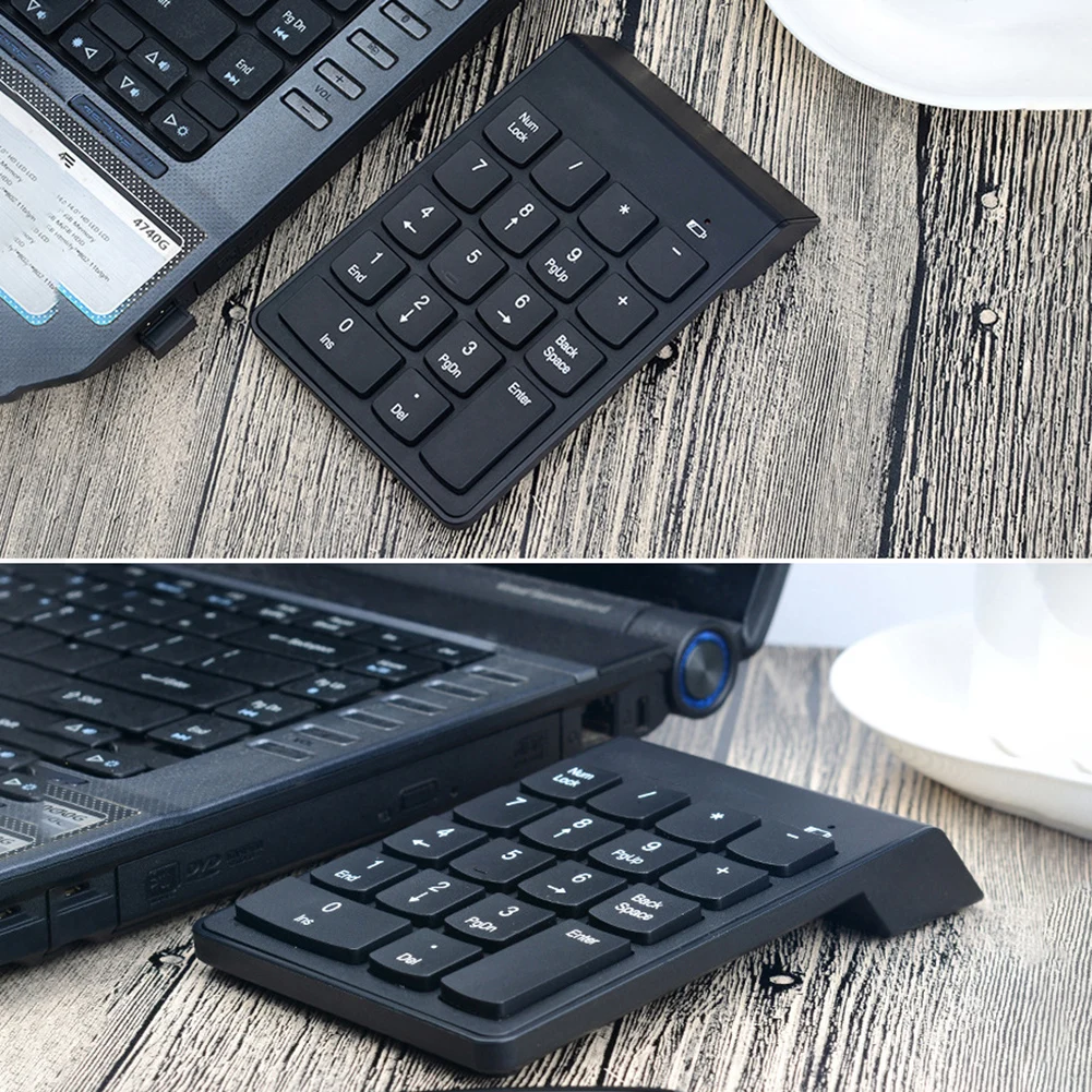 Мини 2 4G беспроводная цифровая клавиатура маленький размер USB номер Pad 18 клавиш