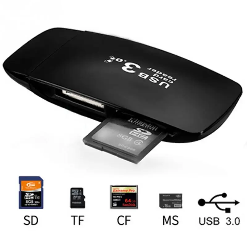 USB 3,0 Многофункциональный кард-ридер 4 в 1 адаптер высокоскоростной/микро кард-ридер