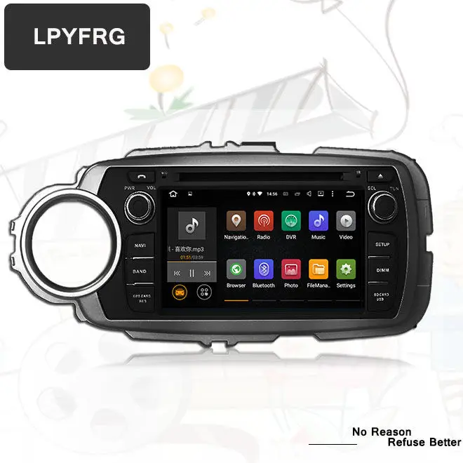 7 &quot4G RAM android 10 автомобильный мультимедийный плеер для Toyota YARIS 2012 2018 2019 карта видео