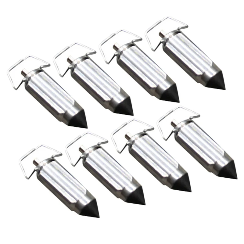 Резиновые аксессуары впускные детали игла 8 шт. алюминиевый клапан карбюратора