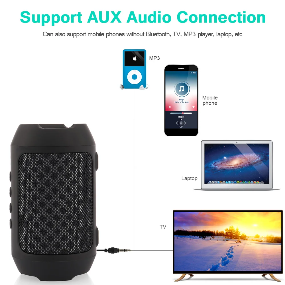 Портативная Bluetooth Колонка TWS 2 шт./лот 4 дюйма|Портативные колонки| |
