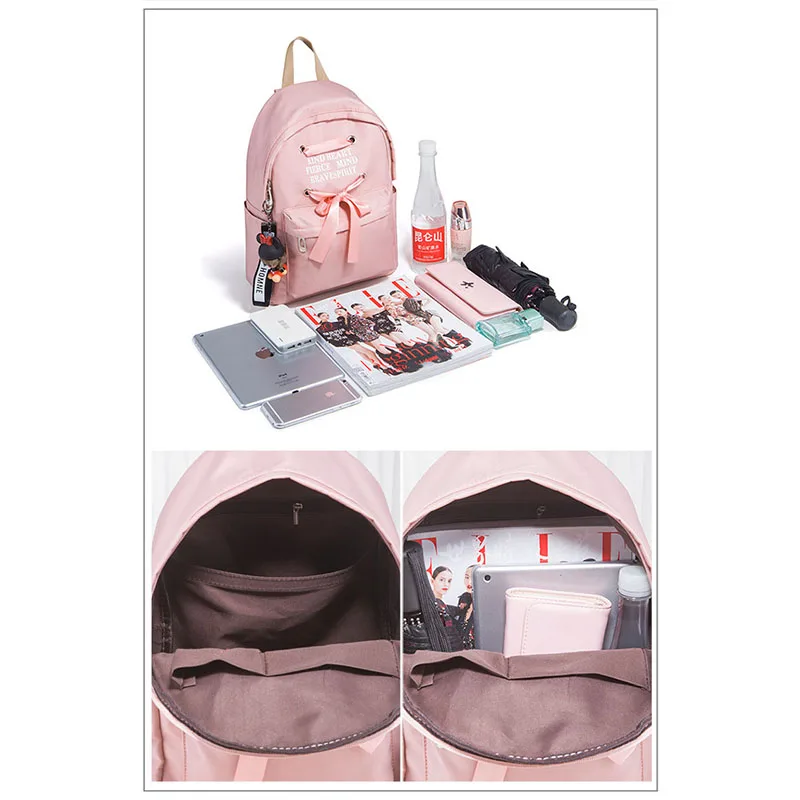 Для женщин рюкзак для студентов с бантом ленты Mochila Feminina Mujer 2019 путешествия