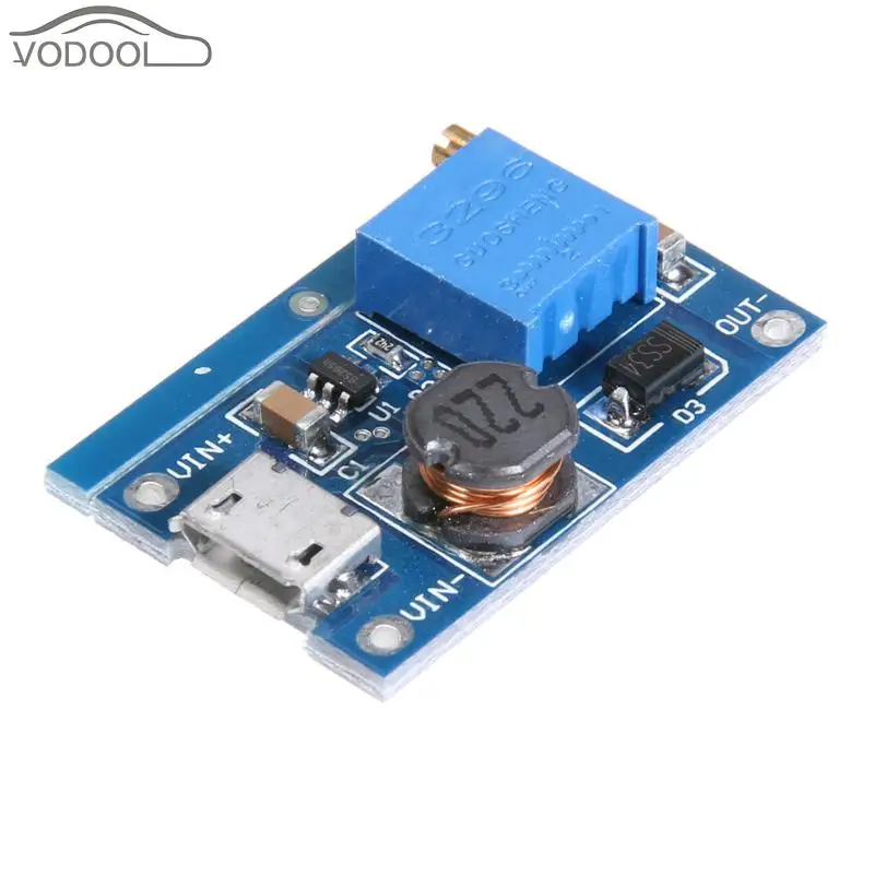 DC-DC 2 V-24 V Напряжение до 5-26V 2A Max Step Up Модуль усилитель мощности конвертер Питание модуль с индикатор работы
