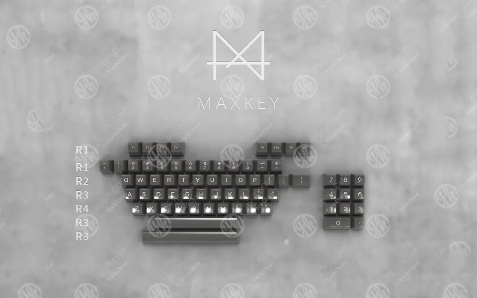 MAXKEY Portland SA keycaps Doubleshot ABS 129 клавиш для Механическая клавиатура cherry mx