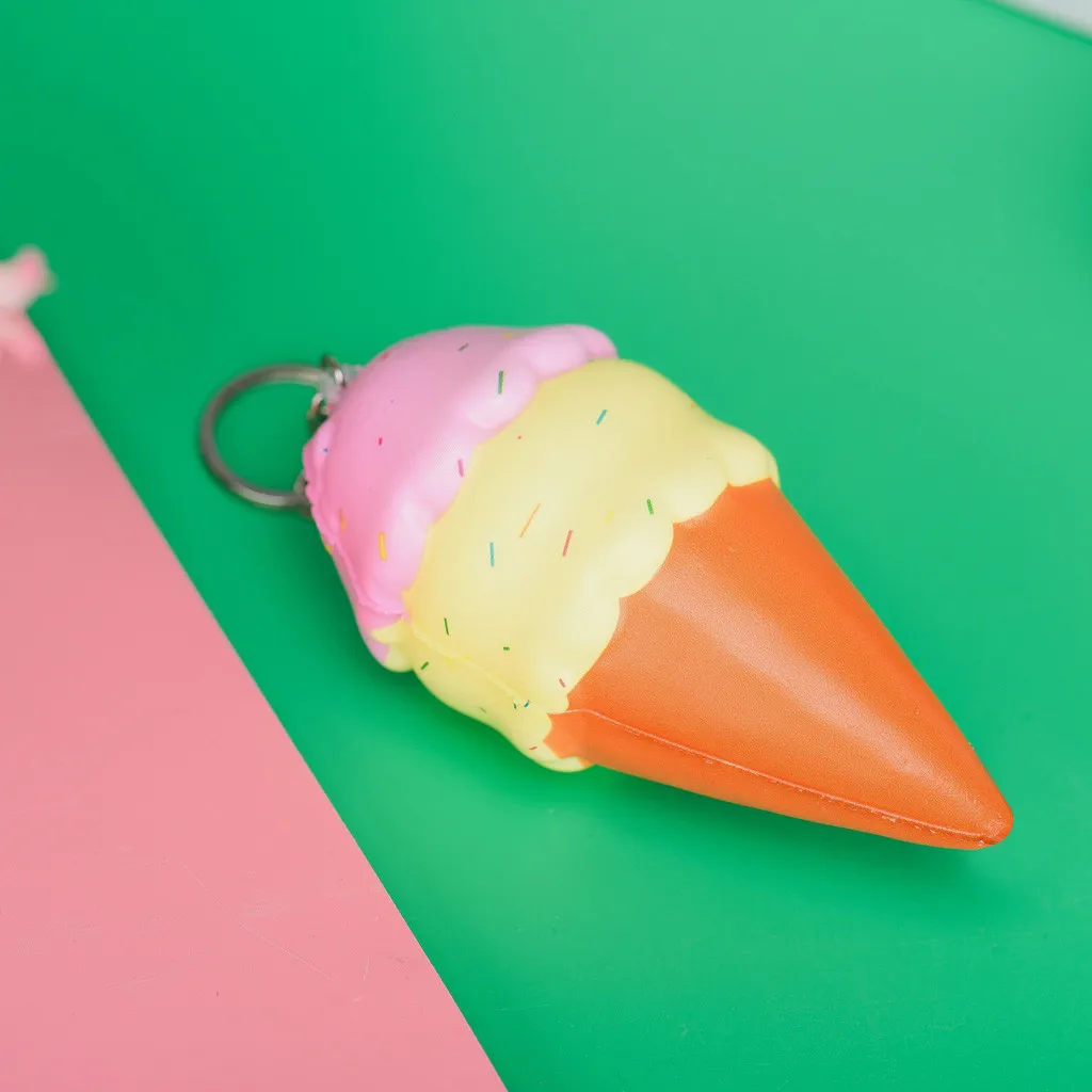MiniAdorable PU чехол для телефона funy мороженое, мягкий медленно поднимающийся с рисунком мороженого на палочке очень медленно принимает начальную форму рост детей милый стресса надувные игрушки 6,5