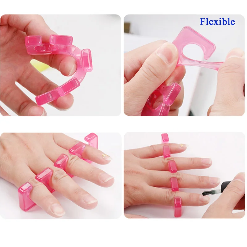 2 шт. упак. силиконовый разделитель для пальцев и маникюра педикюра инструмент
