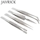 Набор прецизионных пинцетов из нержавеющей стали, 4 шт.компл., для красоты, нейл-арта, ручного изготовления ювелирных изделий, инструменты для сбора