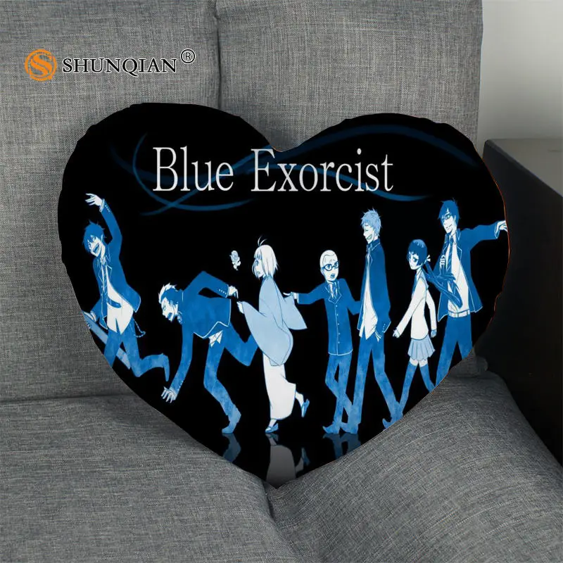 Синяя наволочка в форме сердца на молнии размер 41x36 см 47x42 см|pillow cover custom|pillow covercustom