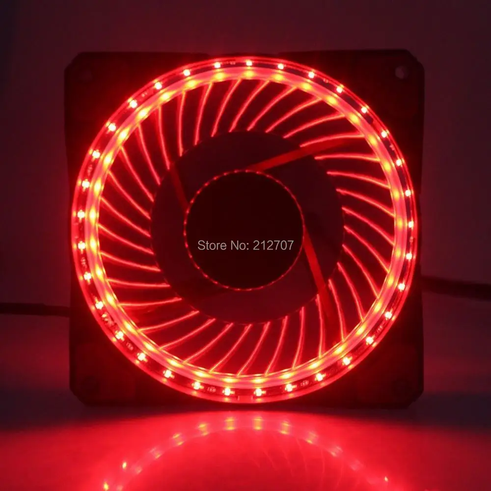 4 шт./компл. компьютерное Затмение 120 мм LED вентилятор шасси мод 12 см тихий синий