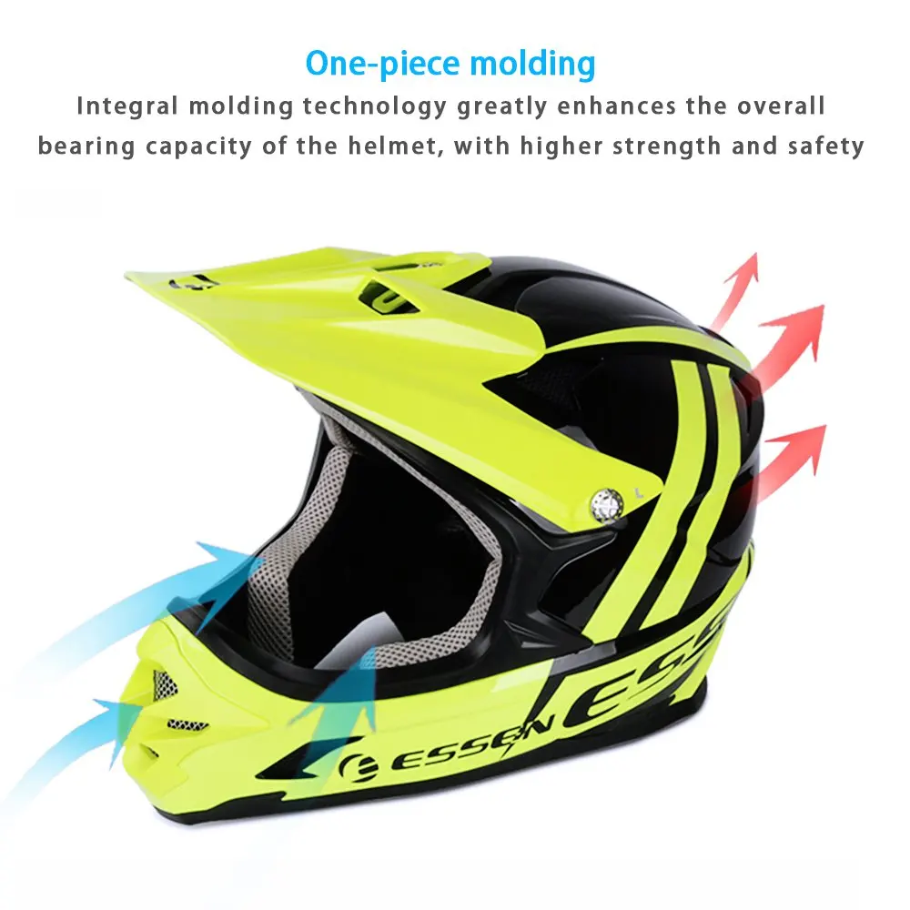 ESSEN мотоциклетный шлем бездорожье шлем MTB шлем Casco мотоциклетный кросс горный шлем Полнолицевой горный шоссейный гоночный шлем