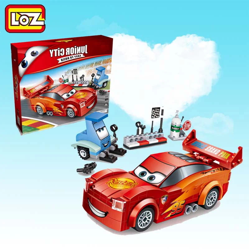 LOZ от Mini Qute кавайный американский фильм мультфильм автомобили супер герой