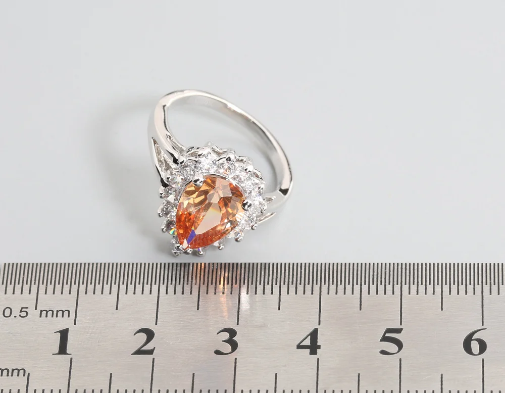 Красивый коричневый морганит 8*12 мм полудрагоценный камень серебро крутое для