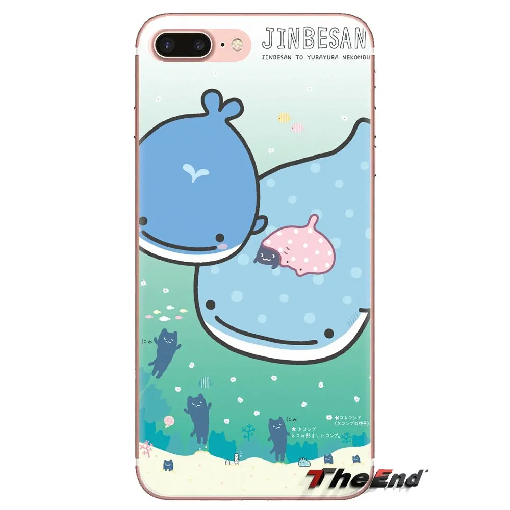 Японские kawaii Whale Shark прозрачные мягкие чехлы для iPod Touch Apple iPhone 4 4S 5 5S SE 5C 6 6S 7 8 X XR XS Plus